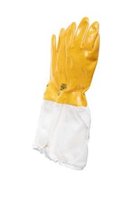 Lega nitrile and canvas long gloves size 7