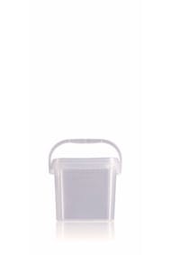 Cubo de plástico rectangular 2,1 litros