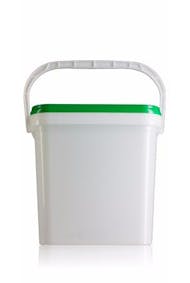 Rectangular plastic bucket 16 liters