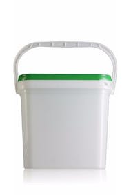 Rectangular plastic bucket 15 liters