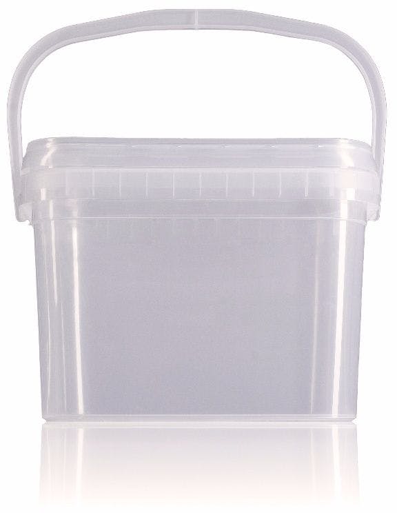 Cubo de plástico rectangular 7,5 litros