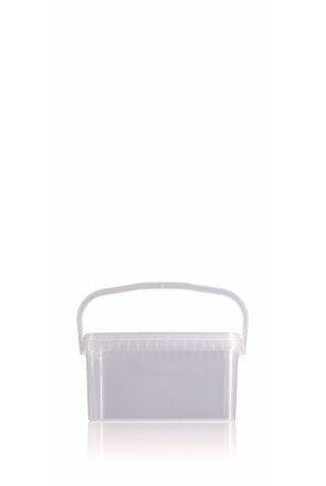 Cubo de plástico rectangular 3,5 litros