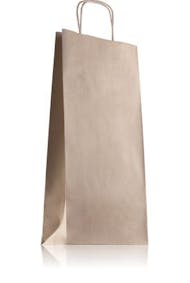 Bolsa de papel kraft con asas 18 x 39 cm