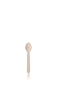 Disposable wooden spoons with round tip 165 mm