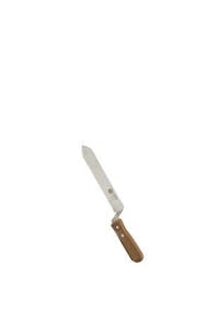 Uncapping honey knife with wooden cuff 21 cm flat