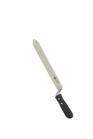 Couteau désoperculant avec manchette en plastique 28 cm dentelé