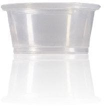 Transparent cup for sauce 60 ml
