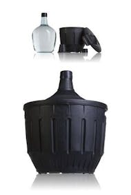 Garrafa 16 liters con cover plastico negra y stopper cover 16000ml  MetaIMGIn Botellas de cristal otros