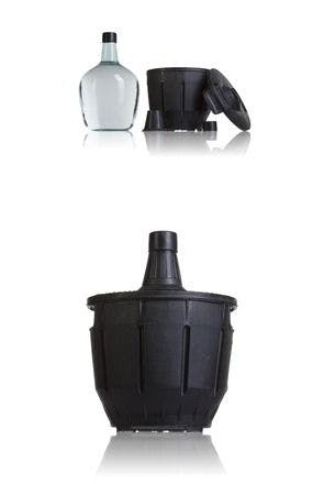 Garrafa 4 liters con cover plastico negra y stopper cover 4000ml  MetaIMGIn Botellas de cristal otros