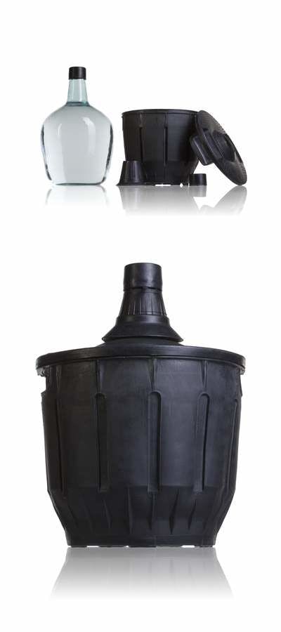 Garrafa 8 liters con cover plastico negra y stopper cover 8000ml  MetaIMGIn Botellas de cristal otros