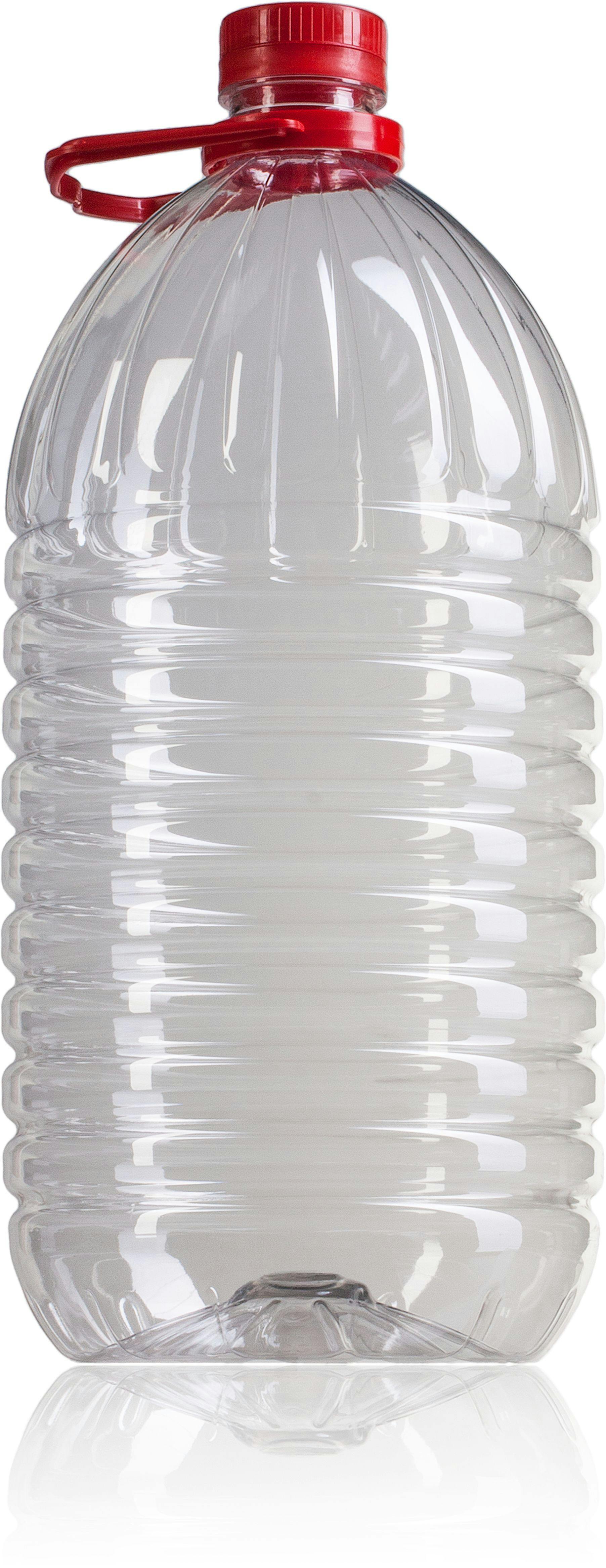 Botella PET 5000 ML con asa rojo boca 42/34  Embalagem de plástico Garrafas de plástico PET