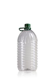 PET bottle  5000 ml with green handle finish neck PET 42/34