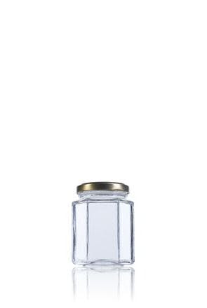 Hexa 195 ml TO 058 Embalagens de vidro Boioes frascos e potes de vidro para alimentaçao