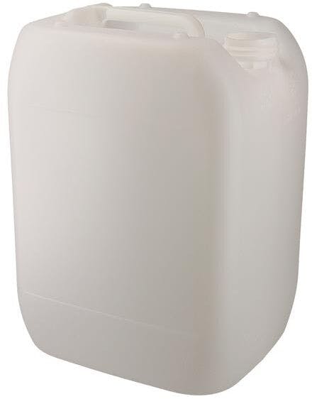 Jerrican en plastique de 20 litres blanc translucide empilable