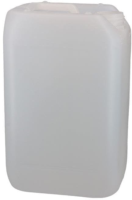 Jerrican en plastique de 12 litres blanc translucide empilable