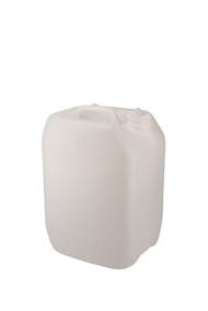 Jerrican en plastique de 10 litres blanc translucide empilable