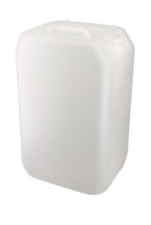 Jerrican en plastique de 25 litres blanc translucide empilable