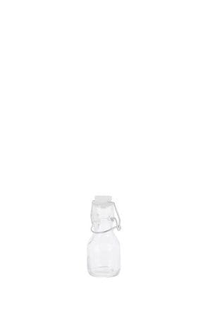 Petite bouteille en verre de 75 ml à bouchon mécanique