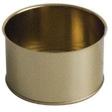 Lata de metal cilíndrica RO-400/Pandereta 380 ml Ouro / Porcelana fácil abertura
