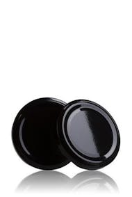 Couvercle TO 53 Noir Pasteurisation sans bouton  MetaIMGFr Tapas de cierre