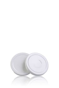 Couvercle TO 66 Blanc Pasteurisation avec bouton  MetaIMGFr Tapas de cierre