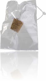 Rolha cortiça dosif transparente (frasca 250) & bolsa & hilo