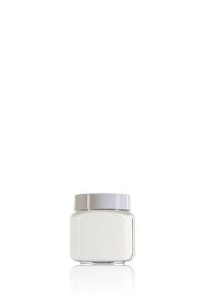 Square plastic jar for cosmetics Carre 250 ml TO 63