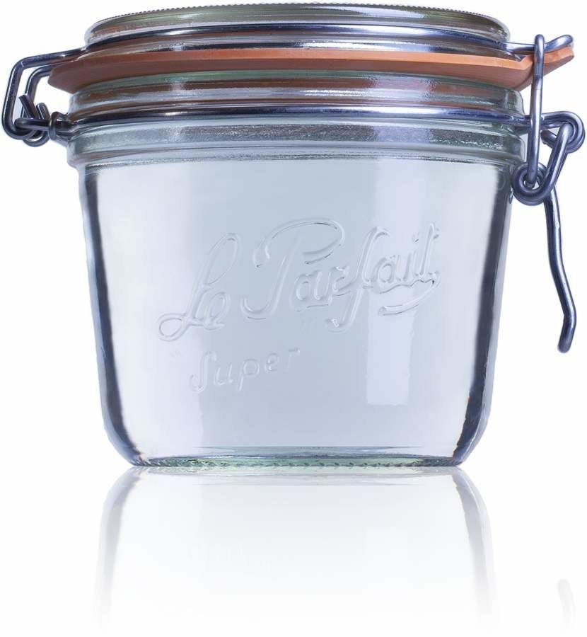 Tarro de vidrio hermético Le Parfait Terrine 500 ml-500ml-BocaLPS-100mm-envases-de-vidrio-tarros-frascos-de-vidrio-y-botes-de-cristal-le-parfait-super-terrines-wiss