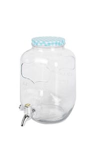Beverage dispenser glass jar with tap 4000 ml