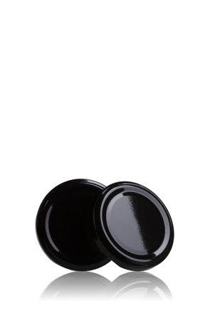 Couvercle TO 66 Noir Pasteurisation sans bouton  MetaIMGFr Tapas de cierre