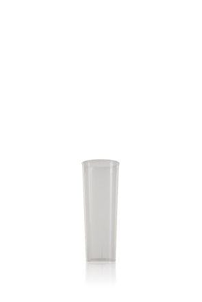 Vaso de tubo de plástico PP transparente 300 ml