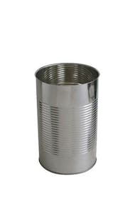 Lata de metal cilíndrica 5 Kg 4340 ml Incolor / Porcelana standard
